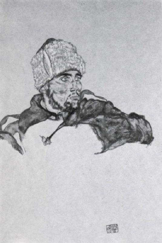 Egon Schiele Russian prisoner of war oil painting image